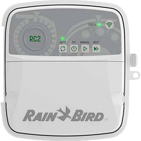 Programmatore Irrigazione Rain Bird RC2i8 WiFi - Centralina Smart 8 Zone da Interno F56158 8 Stazioni