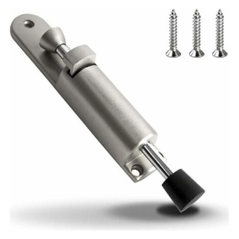 Arret de Porte Caoutchouc Souple Résistant en Support de Porte en Alliage de Zinc Butoir de Porte Commande au Pied (1/5)