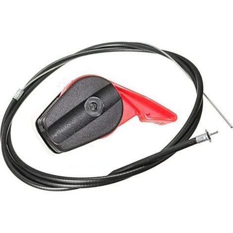 Câble d'accélérateur de tondeuse à gazon Kit de poignée de levier de commutateur de commande universel pour tondeuse à gazon électrique à essence (1/2)
