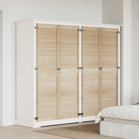 vidaXL Schranktür 4 pcs Natur 170 x 2,1 x 49,5 cm Massives Kiefernholz (1/5)