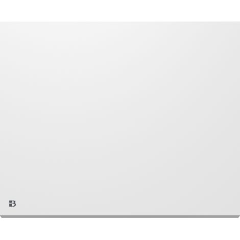 Radiateur électrique fixe connecté WIFI à inertie sèche céramique 500W Bestherm NESSA CONNECT horizontal blanc (1/5)