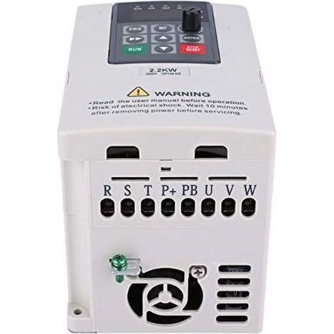 Variador de frecuencia VFD de 380 V y 2,2 KW – Control de velocidad trifásico – Alto par – Protección contra sobrecorriente y sobrevoltaje (1/5)