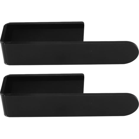 Porte-serviettes auto-adhésif pour salle de bain 0202, support mural pour essuies-mains, porte-serviettes auto-adhésif pour camping-car, noir (1/4)
