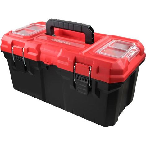 Faithfull 19In Durable Plastic Toolbox with Tote Tray