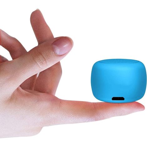 La plus petite enceinte Bluetooth mini - Enceinte Bluetooth sans fil compacte et portable pour la maison, l'extérieur et les voyages, rechargeable et compatible avec iPhone et Samsung. (1/5)