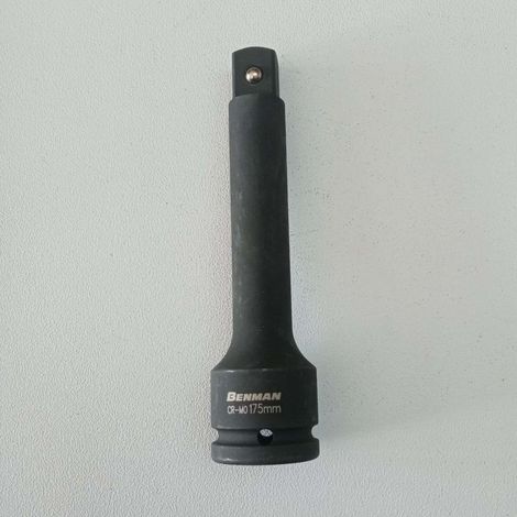 Benman 3/4 x 175mm prolunga nera per chiavi a bussola ad impulsi acciaio al cromo-molibdeno