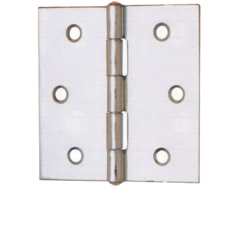 24PZ CERNIERA QUADRA PERNO FISSO ACCIAIO ZINCATO MM.100 (1/2)