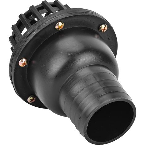 Fußventil für Wasserpumpen, schwarzes PVC-Rückschlagventil für Niederdruckmaschinen (2 Zoll) (1/5)