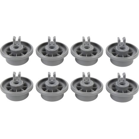 Ortviai Roulettes pour panier inférieur de lave-vaisselle 165314 – 8 pièces en plastique ABS, diam. 3,6 cm (1/5)