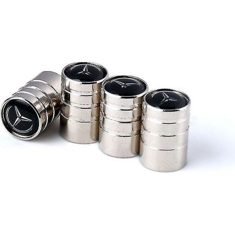 Bouchon de Valve de Pneu de Voiture Bouchon de Valve approprié Bouchon de Valve de Pneu en métal (Mercedes-Benz, 8 Packs) (1/5)