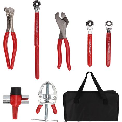 Kit d'outils pour l'entretien des batteries : pince à bornes en acier, clé, brosse, écarteur, extracteur-AquaForge