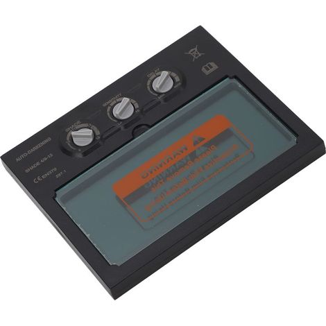 Écran de soudure auto-obscurcissant 92,5x42,5 mm, viseur panoramique réglable pour casque de soudage, outil professionnel.