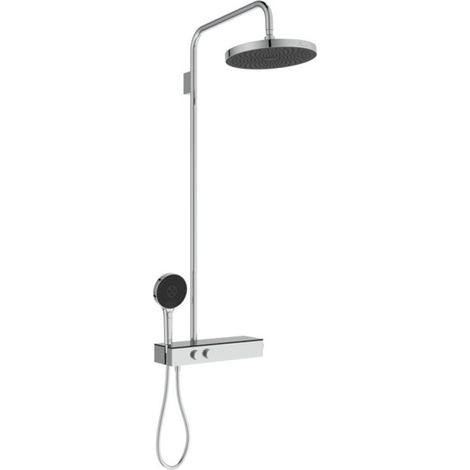Ideal Standard Sistema de ducha con termostato Solos, Cromo, A7880AA