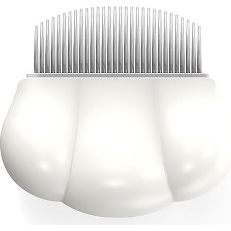 Peigne en coquille de chat, épilation des poils d'animaux, outil de Massage pour enlever les nœuds et les enchevêtrements de fourrure emmêlés, crème (1/5)