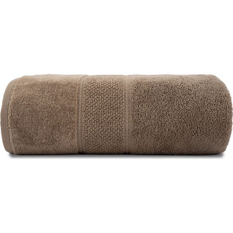 Toalla Mario 30x50 beige topo 480g 100% algodón (1/2)