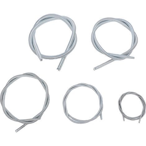 Professional 5 Pcs Internal Tube Spring Bender 1/4in 3/8in 1/2in 5/8in 3/4in 1100mm Length Inside Bending for Copper Aluminum Pipe – High strength, DIY, workshop, construction, installation (1/5)