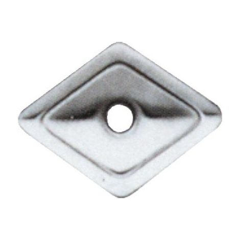 RONDELLA TIRAFONDO ROMBOIDALE ZINCATA - MM 27X27 FORO MM 6,5 CF=PZ 100- 2 confezioni
