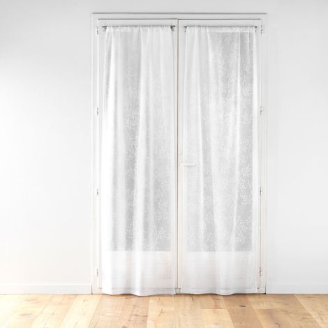 Rideau à motif de feuilles, KARLA, 70 x 240 cm (1/3)