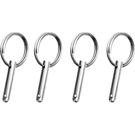 Goupille de Charnière à Boule en Acier Inoxydable, Paquet de 4 Goupilles à Dégagement Rapide 1/4" (1/4)