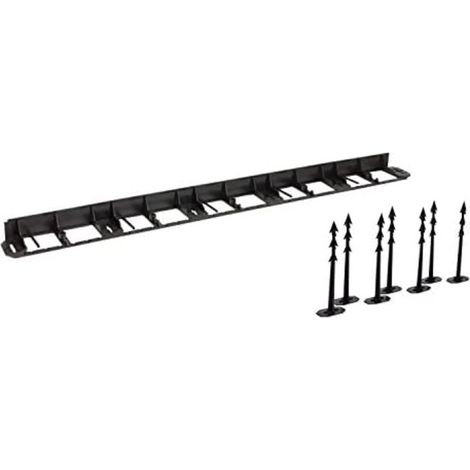 Rasenkante Kunststoff Palisadenbegrenzung 8 m + 28 Heringe (1/3)