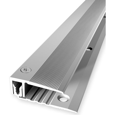 PROVISTON Einschubprofil Ausgleichsprofil Breite: 33 mm Höhenausgleich: 7 - 18 mm Länge: 900 mm Aluminiumprofil Silber 1 Stück (1/5)