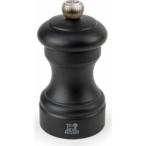 Peugeot Bistro Salzmahlwerk aus mattem schwarzen Holz 10 cm