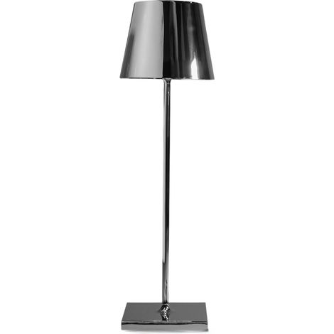 Lampe De Table Led Poldina Pro Glossy Gold, Rechargeable Et Dimmable Avec Une Autonomie Allant Jusqu'À 12 Heures
