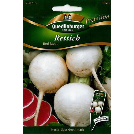 Quedlinburger Rettich Red Meat - Premium Gemüsesamen (1/2)