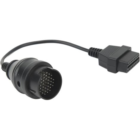 Convient aux câbles adaptateurs de diagnostic 38 broches vers OBD2, fabriqué en matériau ABS durable, 28 cm de long, compatible avec Mercedes-Benz.