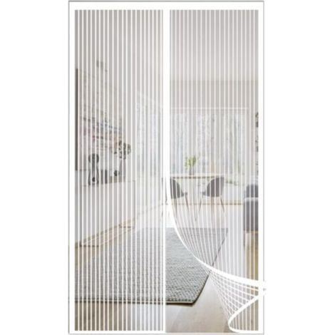 Zanzariera magnetica ad alta densità, 120 x 220 cm, facile da installare senza forare, ideale per balconi, soggiorni o camerette dei bambini, colore bianco. (1/5)