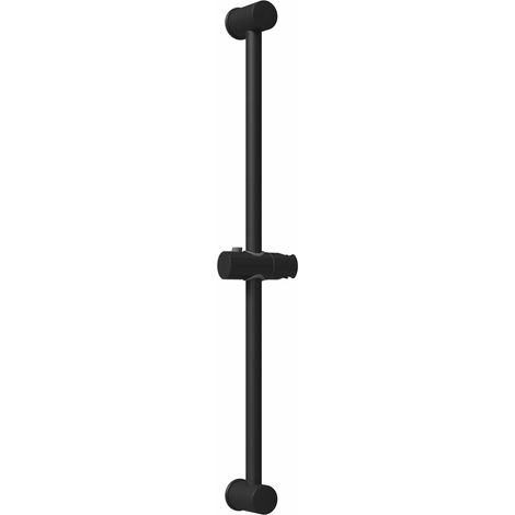Soporte de Ducha Negro 71 cm Acero inoxidable vidaXL