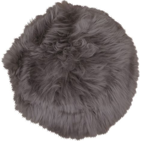 Galette de chaise en peau de mouton - Taupe - LAMBSKIN SEAT