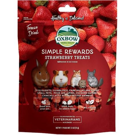 Oxbow Simple Rewards Snack con Fragole da 15 gr