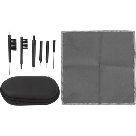 Ensemble de 7 Pièces pour Appareil Auditif - Nettoyage Multifonction avec Brosse, Aimant et Boucle à Cire Portable (1/5)