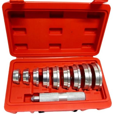 Estrattori cuscinetti boccole set 10 pz con valigetta ruote auto moto camion (1/5)