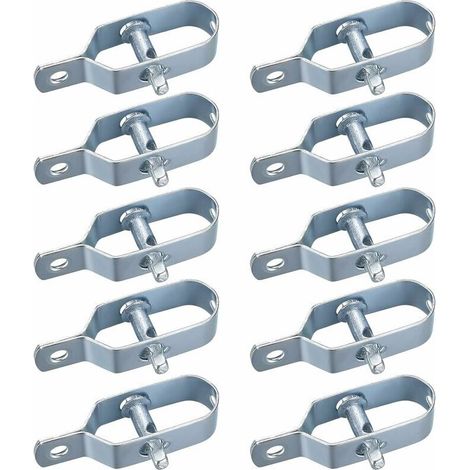 10 Pièces Tendeur Grillage, Tendeur de Clôture, Tendeurs à Fil Barbelé, Kit de Connecteurs Tendeur de Corde pour Fil de Tension (1/5)