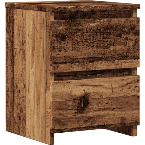 Bedside Cabinet Old Wood 30x30x40 cm Engineered Wood vidaXL