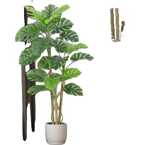 Pianta artificiale, materiale resistente ai raggi UV, manutenzione zero, verde (1/2)