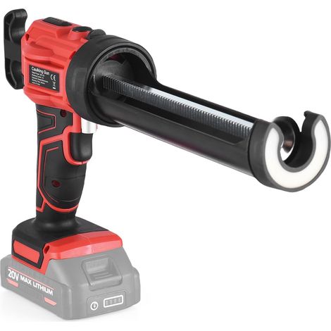 Pistolet à Cartouche Sans Fil Compatible avec Makita 20V – Débit Réglable, Pression Jusqu’à 250kg, Pour cartouche : 300 mL,400-450LM ,Idéal Silicone, Mastic et Colle – Travaux Précis – Batterie Non In