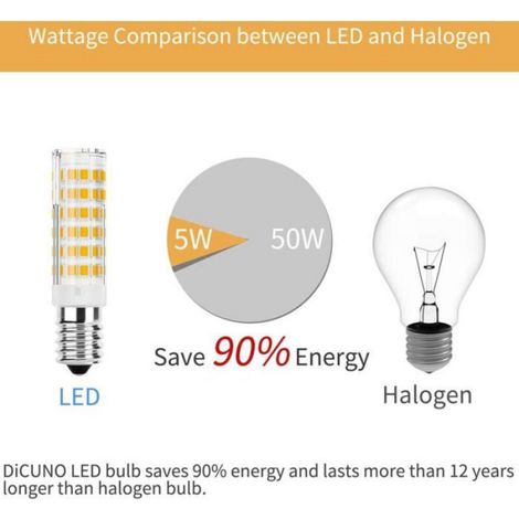 Ampoule LED E14 - - 5W équivalent 50W - Blanc chaud 3000K - 550LM - Non dimmable - 2 pièces - Culot à vis (1/4)