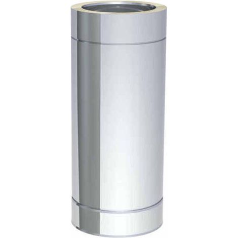 Tube fumées inox Ø 130 mm L500 mm