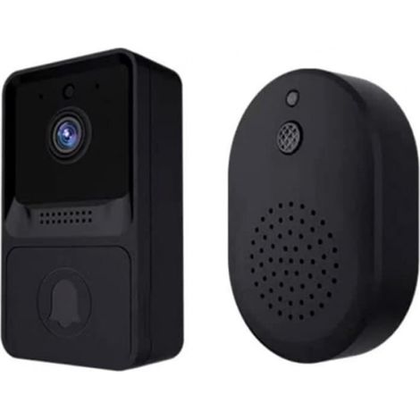 Smart WiFi Doorbell Camera Sonnette sans fil avec carillon vision nocturne HD IR interphone vidéo bidirectionnel stockage en n 492 (1/4)