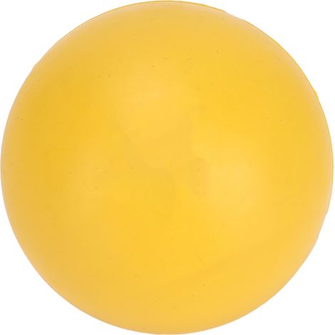 Hüpfball für Hunde, aus Vollgummi, hochelastisch und ungiftig, schwimmt, ideal zum Training und Kauen für Hunde mit aggressivem Kiefer (gelb).