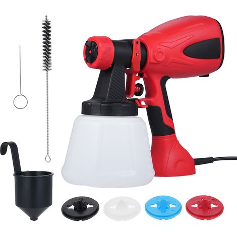 [JAMAIS UTILISÉ]Pistolet à peinture électrique 600 W, réservoir de 1200 ml, 3 modes de pulvérisation, buses de 1,5/1,8/2,2/2,6 mm, idéal pour la peinture de meubles, chaises, clôtures, jardin et voitu