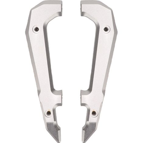 Poignée passager arrière moto, guidon aluminium pour MSX125 GROM, kit de remplacement argenté, paire de supports de selle, accessoire robuste et léger. (1/5)