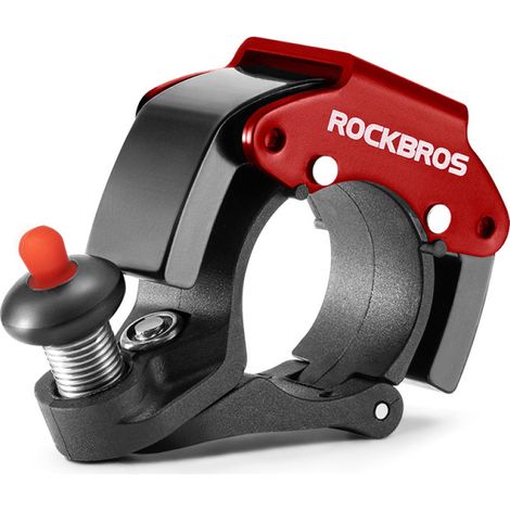 Sonnette de vélo 100 dB en alliage d'aluminium, mini-sonnette pour vélo, VTT, vélo électrique Klaxon de vélo 22,2 mm (1/5)