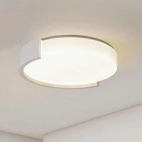 TRADE SHOP - Plafoniera Led 24 W Cerchio Bianco Moderno Da Soffitto Tonda Luce Naturale 50095 -