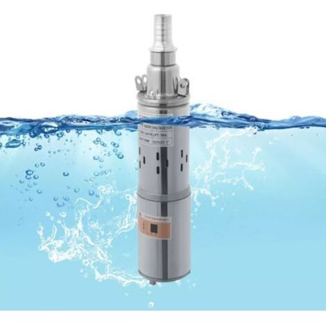 Pompe à eau solaire 12v Pompe de puits profond Pompe À Eau Pompe de plongée 180W pompe submersible en acier inoxydable Pompe (1/4)