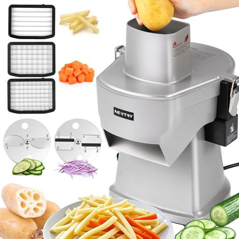 Electric Vegetable Slicer Dice Kitchen Stainless Steel Dice Slicer Slicer Interchangeable Blade Durable High Efficiency Restaurant Kitchen (1/5)