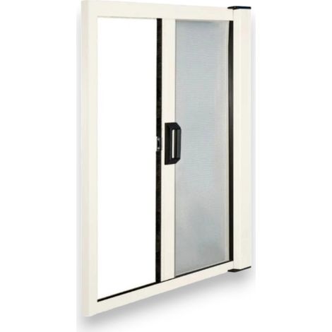 Zanzariera avvolgibile orizzontale 150x250h cm con profili in alluminio per porte e finestre - Bianco (1/4)